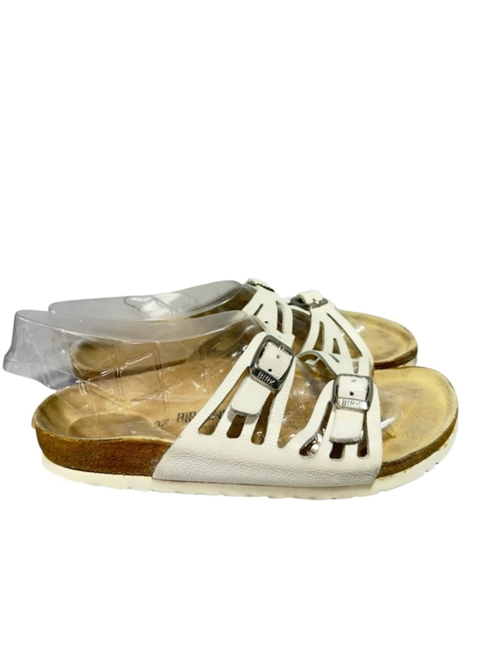Birkenstock Rare Granada White Leather Sandals